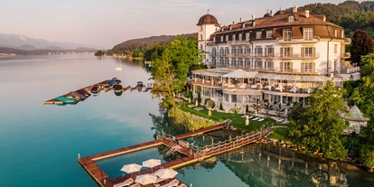 Wellnessurlaub - Pools: Außenpool nicht beheizt - Österreich - Das Hotel Schloss Seefels - ein Juwel der Wörthersee-Architektur - Hotel Schloss Seefels
