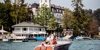 Wellnessurlaub - Bettgrößen: Twin Bett - Österreich - Ein Hot Spot für Bootsfahrer, Wassersportler, Lifestyler & Yogis. - Hotel Schloss Seefels