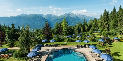 Wellnessurlaub - Bettgrößen: Queen Size Bett - Österreich - Außenpool Interalpen-Hotel Tyrol - Interalpen-Hotel Tyrol