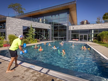Wellnessurlaub - Pools: Sportbecken - Aquafitness - Hotel Sportcamp Woferlgut