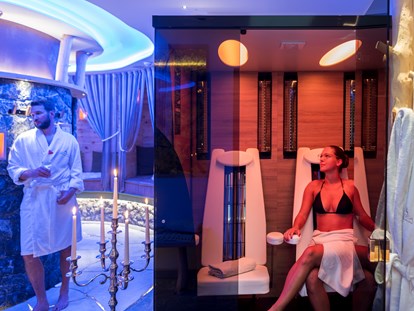 Wellnessurlaub - Hotel-Schwerpunkt: Wellness & Skifahren - Sauna Landschaft - ABINEA Dolomiti Romantic SPA Hotel