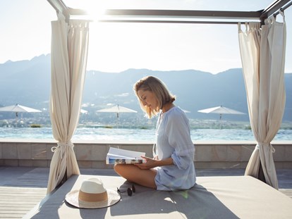 Wellnessurlaub - Meransen - Relax auf der Dachterasse - Hotel Giardino Marling