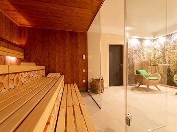 Hotel Munte am Stadtwald Saunen und Bäder im Detail Glassauna - Private Spa