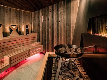 Hotel Masl Saunen und Bäder im Detail Finnische Feuer-Sauna