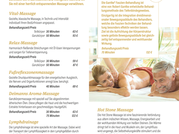 Romantik- & Wellnesshotel Deimann Massagen im Detail SPA im Gutshof Deimann