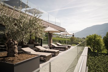 Wellnesshotel: Panoramaterrasse im Sky-Spa - Feldhof DolceVita Resort