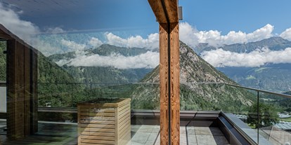 Wellnessurlaub - Restaurant - Latsch (Trentino-Südtirol) - Panorama Ausblick auf den Vinschgau  - Hotel Burgaunerhof