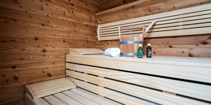 Wellnessurlaub - Babysitterservice - Innichen - Sauna in der Premium Suite de Luxe - Dolomiten Residenz Sporthotel Sillian