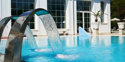 Wellnessurlaub - Pools: Innenpool - ABANO TERME - TEOLO - Unser Outdoor- Thermal- Schwimmbecken - HOTEL BELLAVISTA TERME Resort & Spa