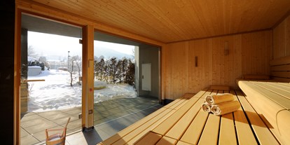 Wellnessurlaub - Umgebungsschwerpunkt: am Land - Großarl - Finnische Sauna mit Blick zum See - Ritzenhof****S - Hotel & Spa am See
