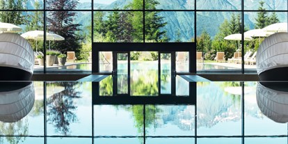Wellnessurlaub - Yogakurse - Tiroler Oberland - Indoorpool Interalpen-Hotel Tyrol - Interalpen-Hotel Tyrol