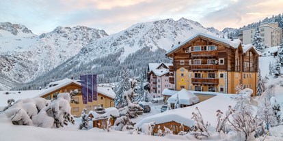 Wellnessurlaub - Verpflegung: Frühstück - St. Moritz - BelArosa Suiten & Wellness
Winteransicht - BelArosa Hotel