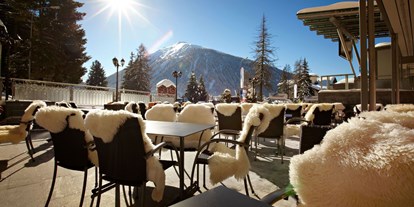 Wellnessurlaub - Preisniveau: gehoben - Arosa - Terrasse - Precise Tale Seehof Davos