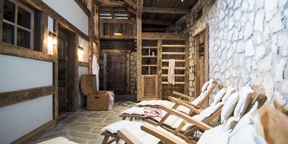 Wellnessurlaub - Finnische Sauna - Dolomiten - Post Alpina - Family Mountain Chalets