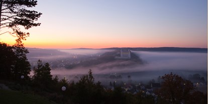Wellnessurlaub - Kleopatrabad - Bayern - Blick am Morgen vom Wellnesshotel Schönblick aus - Wellnesshotel Schönblick
