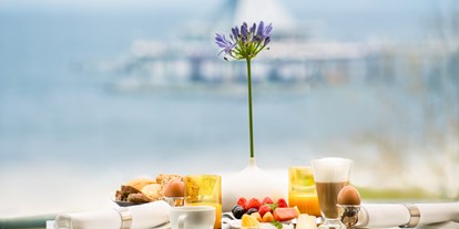 Wellnessurlaub - zustellbare Kinderbetten - Trassenheide - Frühstück mit Meerblick - Strandhotel Ostseeblick