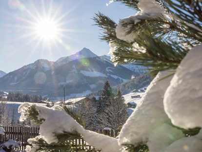 Wellnessurlaub - Kitzbühel - Blick zum  Großen Galtenberg von unserem Garten aus - Alpbacherhof****s - Mountain & Spa Resort