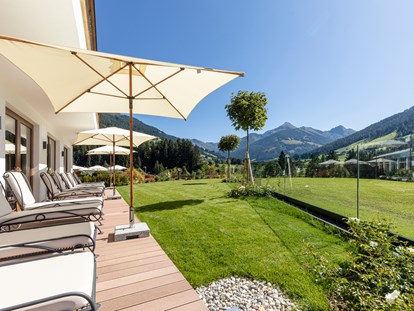 Wellnessurlaub - Tirol - Wellnessgarten mit herrlichem Ausblick und unendlicher Ruhe !!! - Alpbacherhof****s - Mountain & Spa Resort