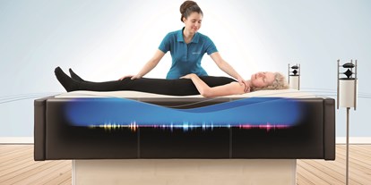 Wellnessurlaub - Bettgrößen: Doppelbett - Hessen Nord - Wavebalance Massage Behandlung - MeerSpa Wellness. Wo Wellness tiefer wirkt. Kanadisches Blockhaus