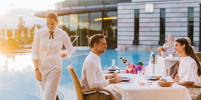 Wellnessurlaub - Biosauna - Burgenland - Abendessen auf der Terrasse - Hotel Reiters Supreme
