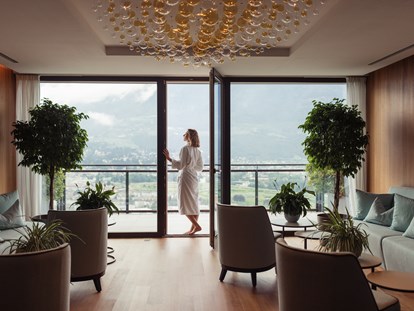 Wellnessurlaub - zustellbare Kinderbetten - Kastelruth - Ruheräume mit Panoramablick - Hotel Giardino Marling