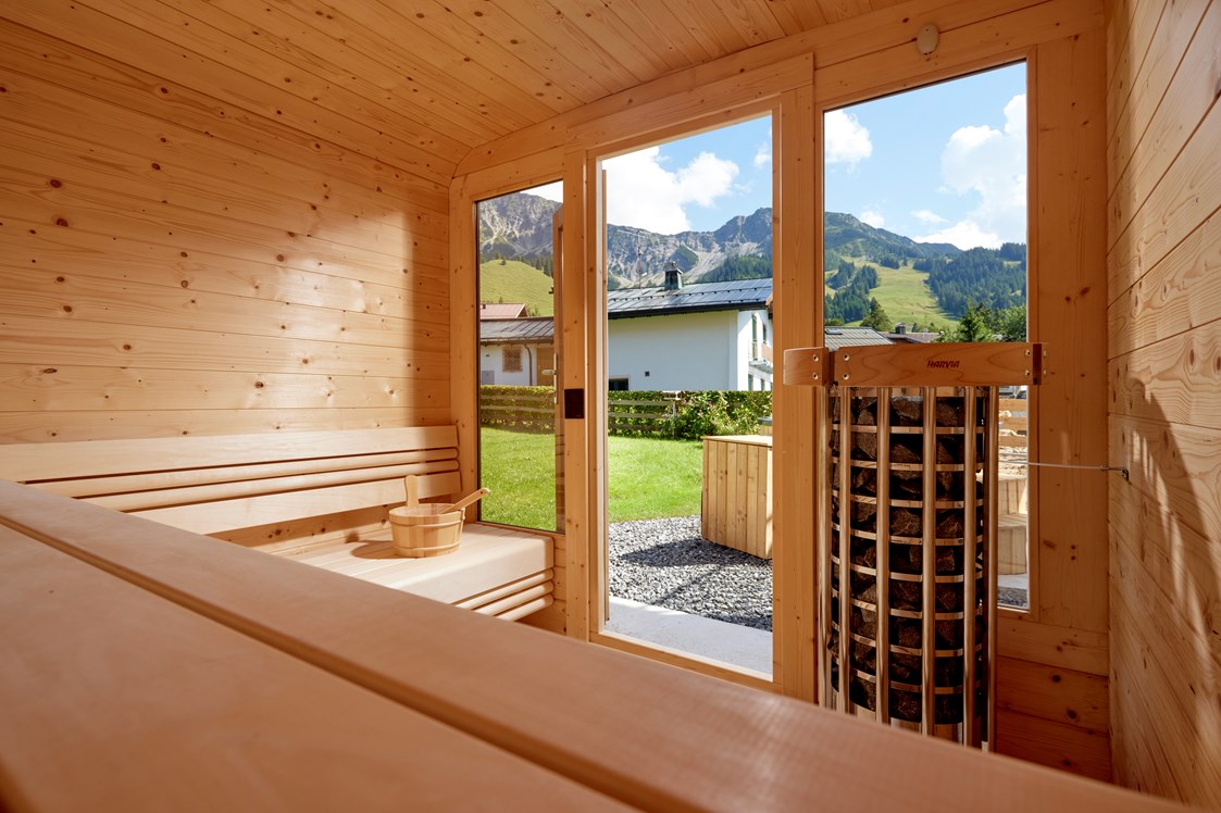 Wellnesshotel: Sauna von innen - BergBuddies