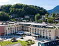 Wellnesshotel: Hotel EDELWEISS-Außenansicht mit schönem Blick auf die Berge. - Hotel EDELWEISS Berchtesgaden