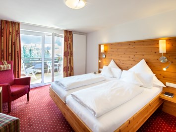 4* Hotel Erlebach - Wander- Wellness & Genusshotel in Vorarlberg Zimmerkategorien Doppelzimmer Alpinstyle 21 qm